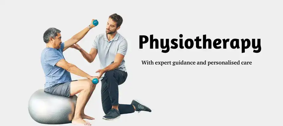 Patient receiving physiotherapy treatment for pain and mobility at Ragavi Hospital in Hyderabad**